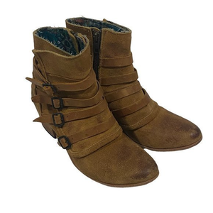 Freebird by‎ Steven Weson Distressed Leather Bootie